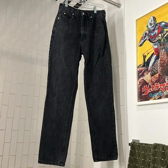 Guess by Georges Marciano HIGH WAIST black pinup denim jeans Made in USA - Picture 2 of 7